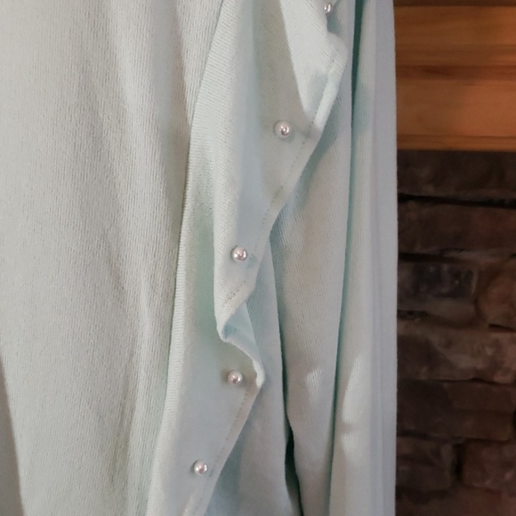 SALE⚡️NWT LANE BRYANT RUFFLE PEARL THIN SWEATER sz 18/20 - Picture 5 of 6